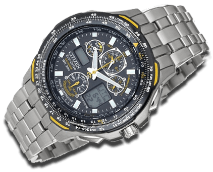 Citizen Titanium eco drive watch 