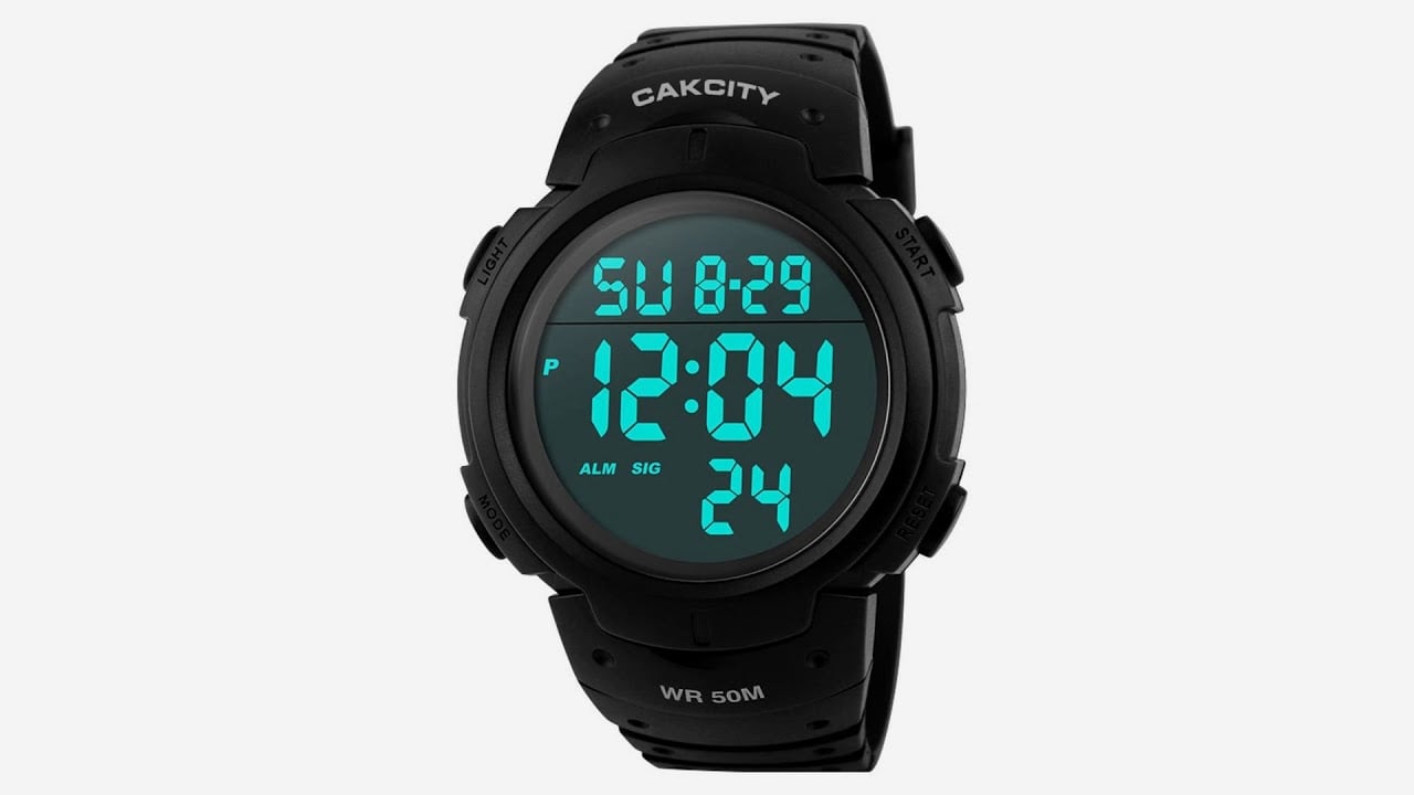 CakCity Digital Sports Watch for nurses working nightshift