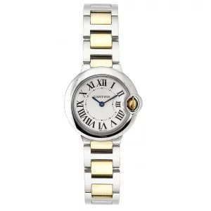 Cartier Women's W69007Z3 Ballon Bleu Stainless Steel and 18K Gold Watch