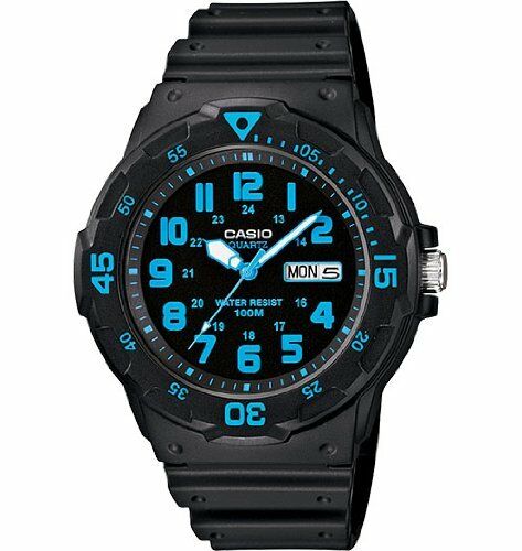 Casio Unisex MRW200H-2BV Neo-Display Black watch for nursing students