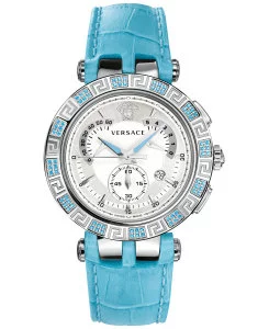 Versace Women's 23C935D002 S535 V-RACE CHRONO Analog Display Quartz Blue Watch