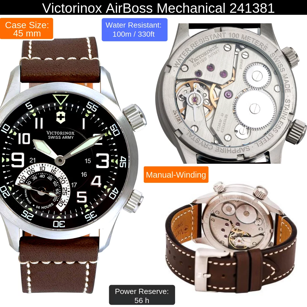 victorinox airboss mechanical watch for men