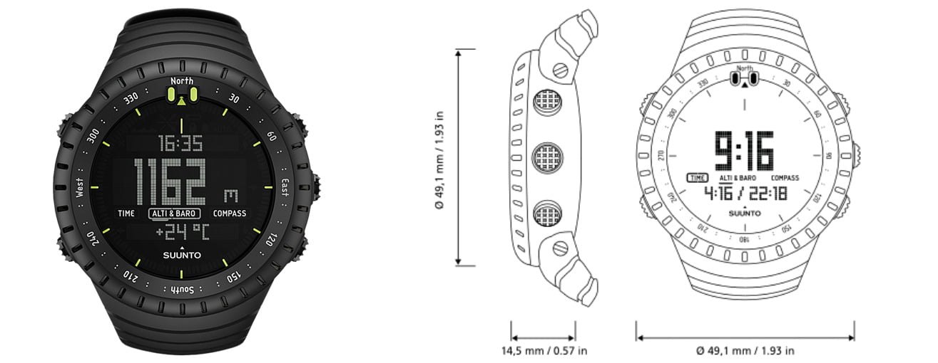 SUUNTO Core All Black best military watch